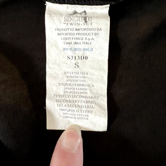 SCEE‎ Whimsigoth Asymmetrical Sheer Long Sweater Size S Witchy Vixen - Picture 6 of 7